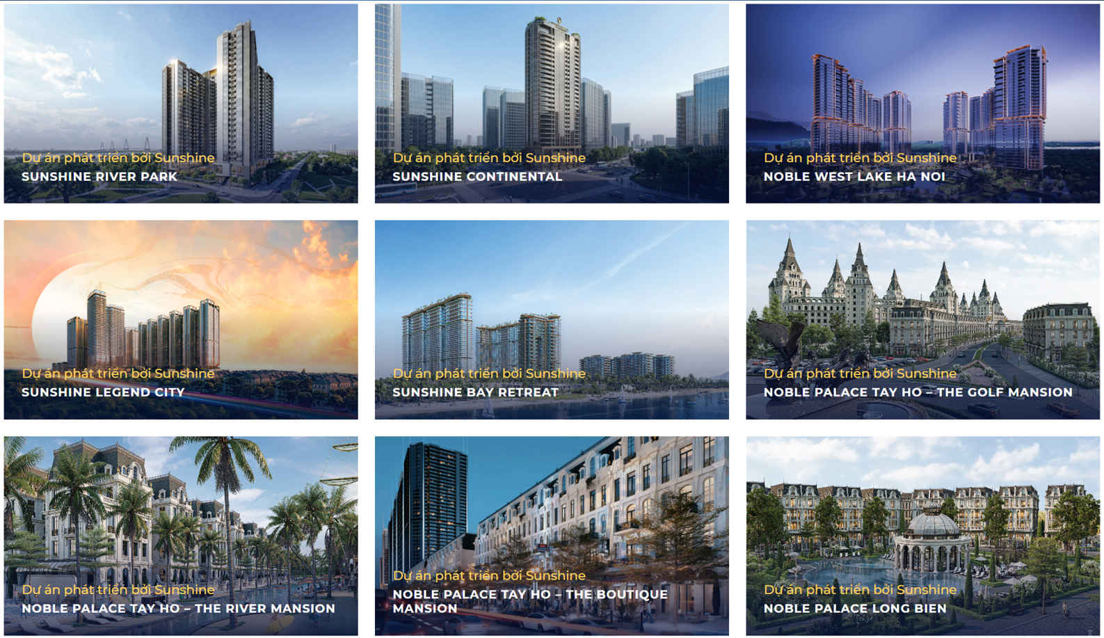 dự án của Sunshine Group