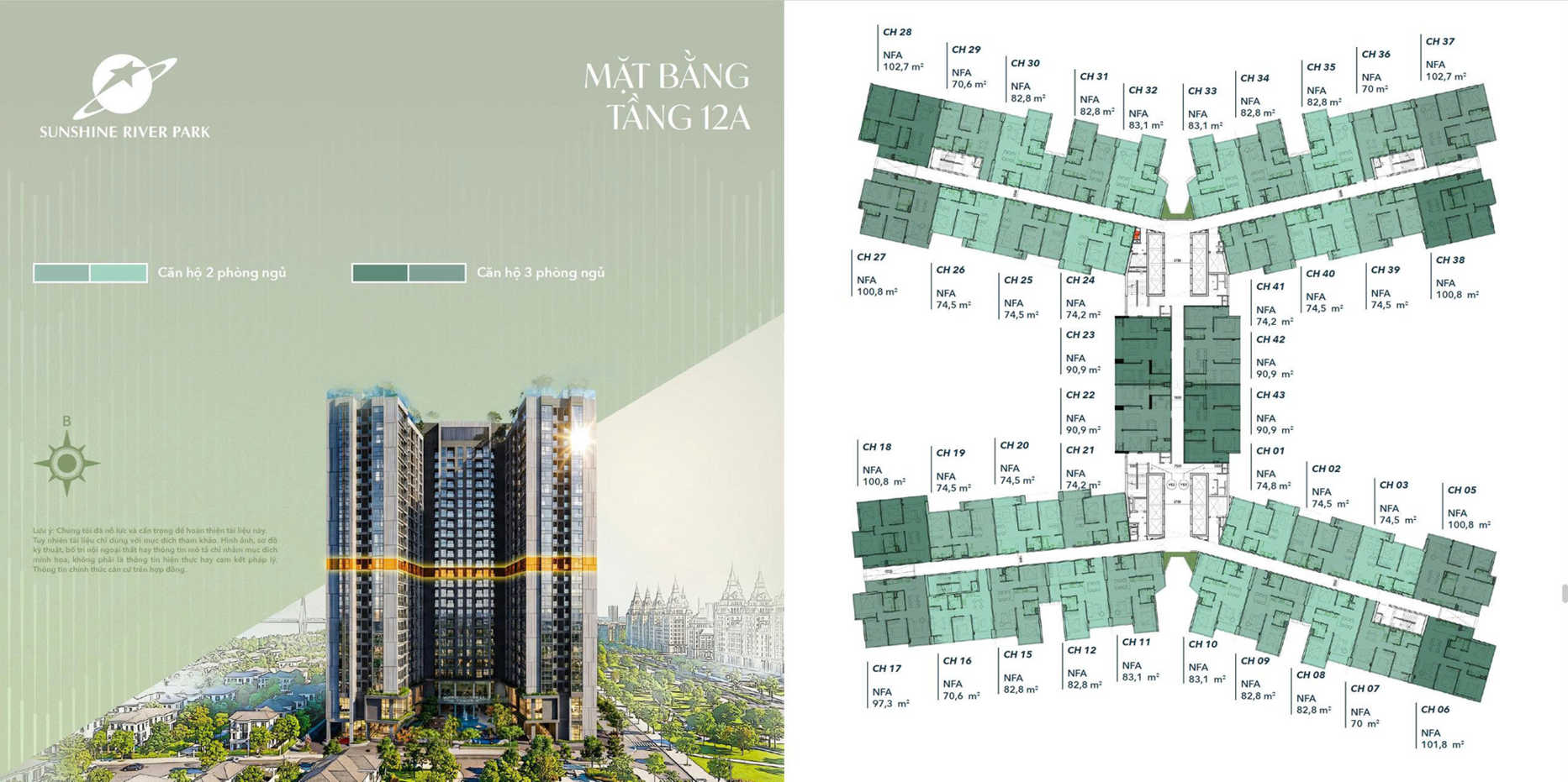 Mặt bằng Sunshine River Park