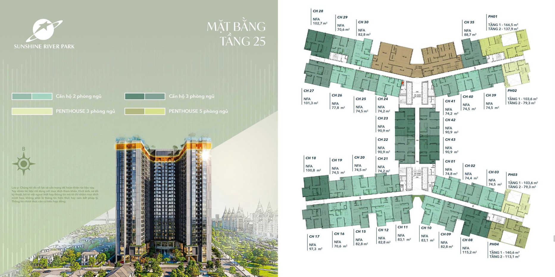 Mặt bằng Sunshine River Park