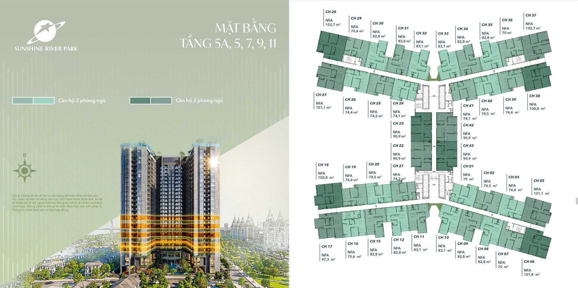 Mặt bằng Sunshine River Park